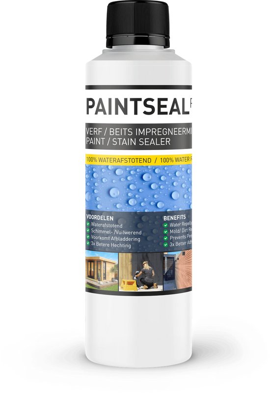 Verf waterafstotend maken - Nano Coating additief voor Houtverf en Beits - ULTRA STRONG impregneermiddel - Paintseal Pro 250ml