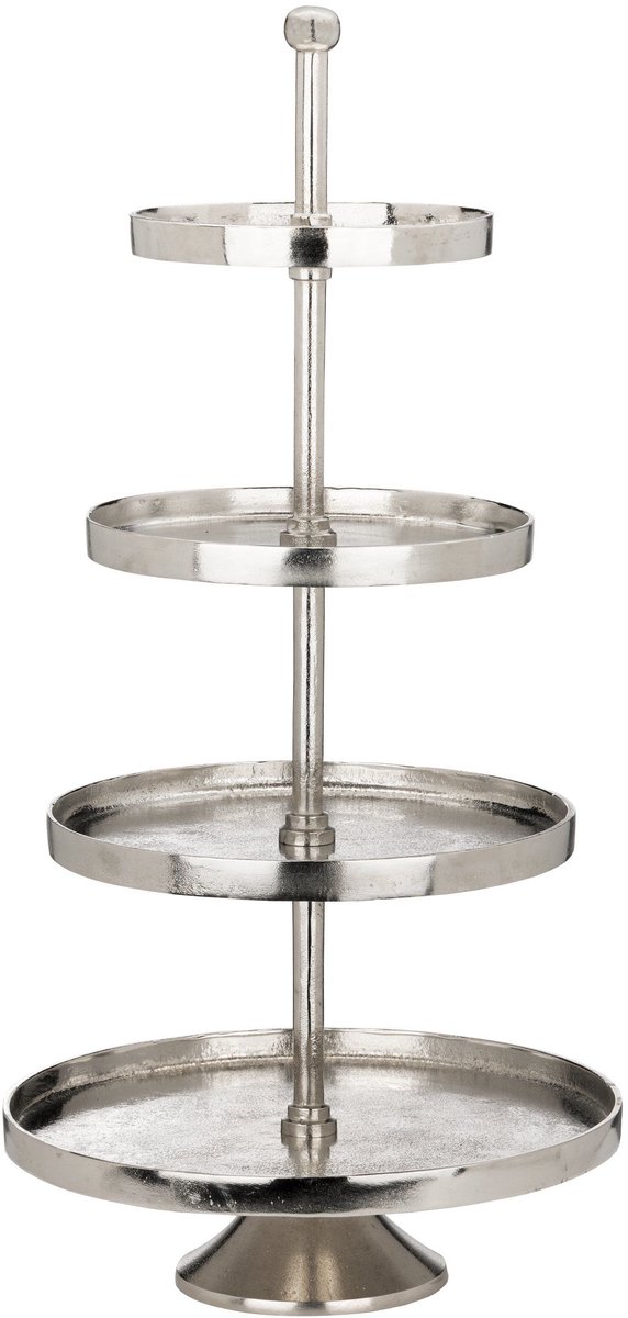 Etagere - XXL - Babirik Nikkel 35x70cm - 4 laags - Diameter: 35cm - VI Online Products