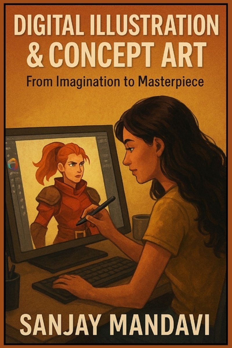 Omslag van Technical Skill Books by Sanjay Mandavi- Digital Illustration & Concept Art