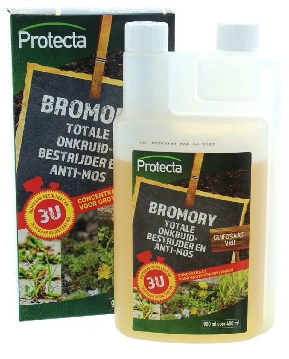 Protecta Bromory 900ML Concentraat - Onkruidbestrijding Onkruidverdelger Onkruidspray Anti Mos