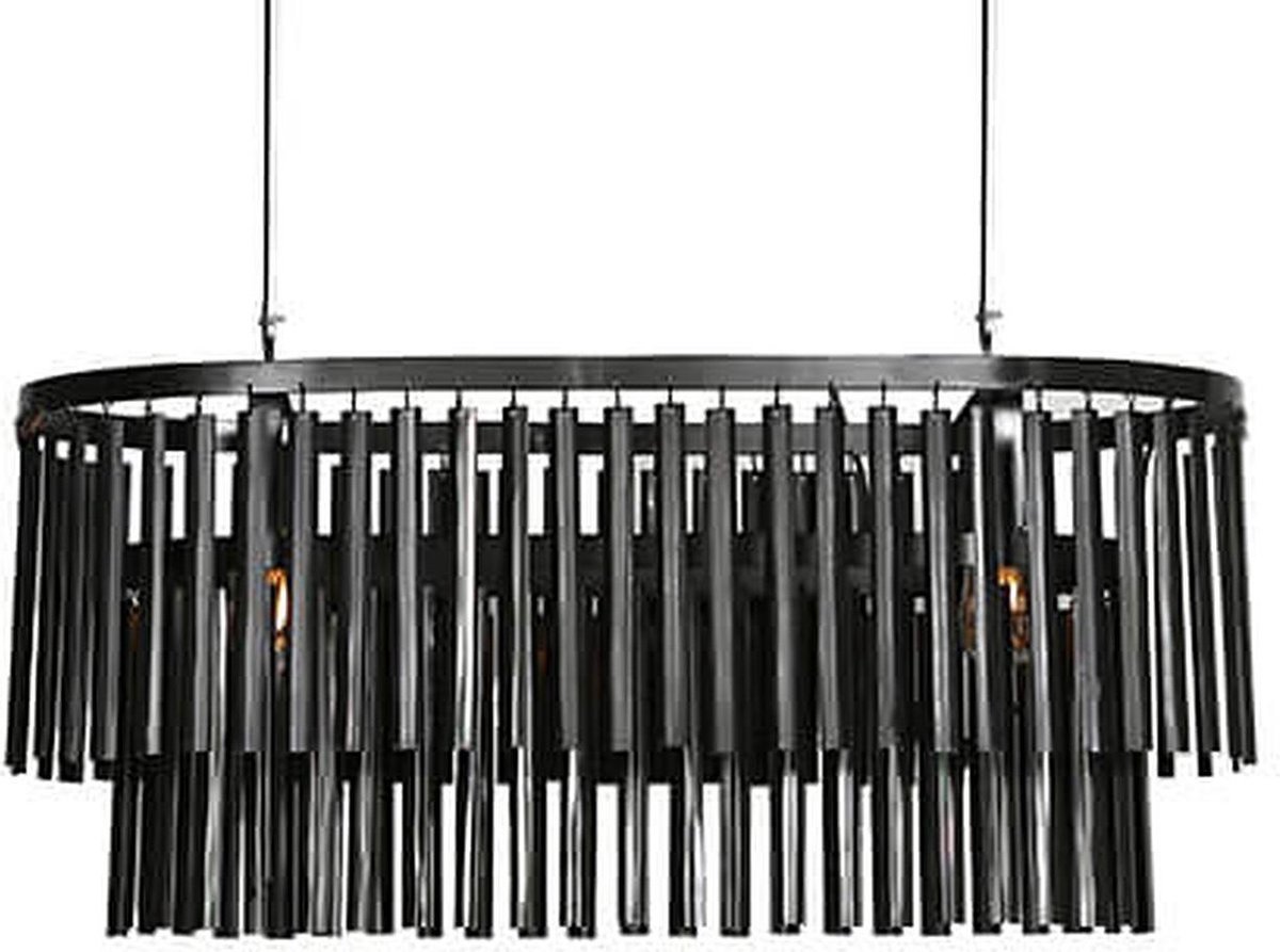 Hanglamp Zwart Lamel - 90 cm - By Mooss