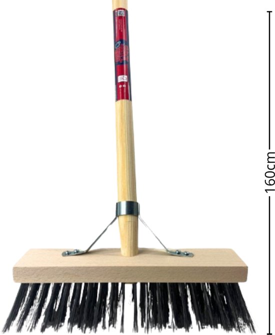 Synx Tools Staaldraad bezem - Bezems - Buitenbezem - staaldraad - Schrobbezem - bezem met Steel 150 cm van Synx Tools — afbeelding 3
