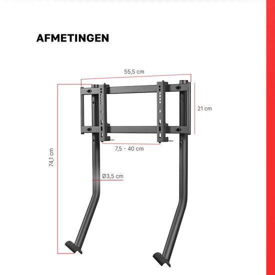 REBBLERS® Monitor Mount voor SIMR 300 - Monitor Arm - Voor Racing Simulator Cockpit - Monitor Beugel van Merkloos — afbeelding 3