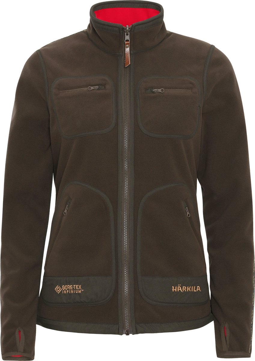 Härkila Kamko fleece women jas - Jacket Brown/ red
