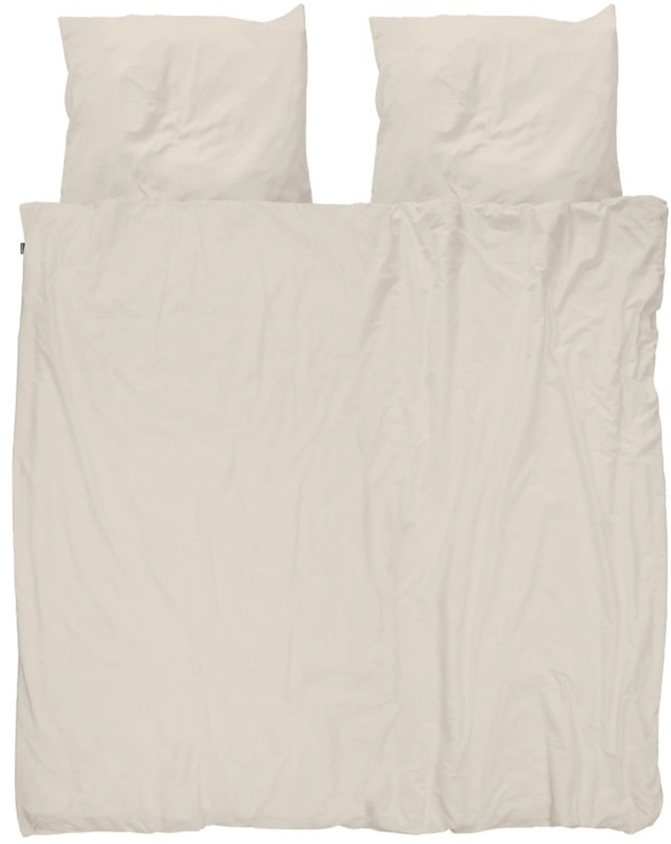 Snurk Beige Dekbedovertrek Lits Jumeaux 240 x 200/220 cm