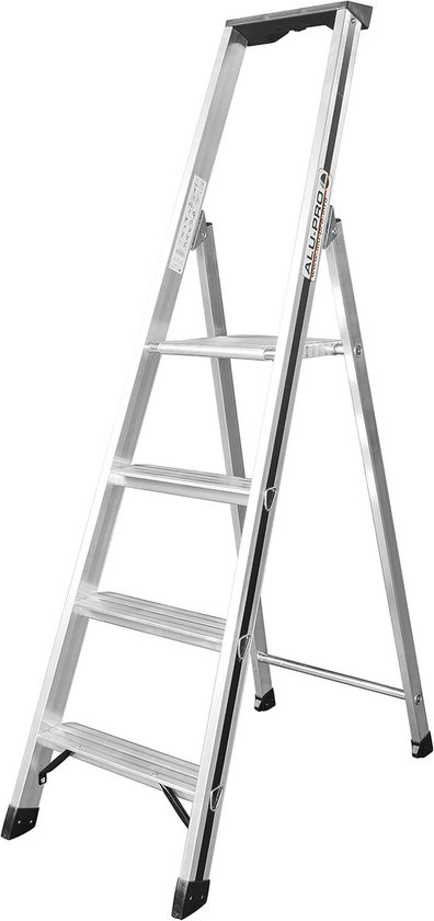 Vouwtrap Aluminium Bordes H 460Mm 2Treden Kunststof