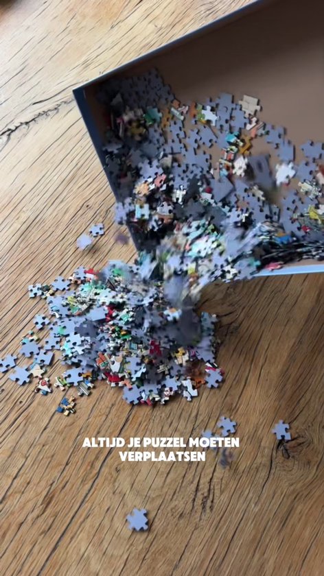 Asawa Puzzelbord - Puzzelplaat Draaibaar met Opbergsysteem - 1500 Stukjes - 91x63 cm - 6 Lades - Houten Puzzeltafel - Puzzelmat - Puzzelmap - Portapuzzle