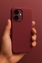 iPhone 15 Pro Premium Silicone Hoesje – Shockproof Case avec Super Grip – Rebords Caméra Surélevés – Protection Élancée et Luxe