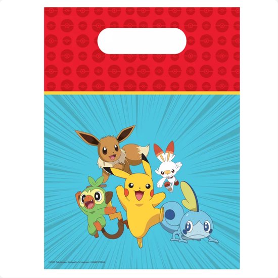 6 cadeauzakjes Pokemon