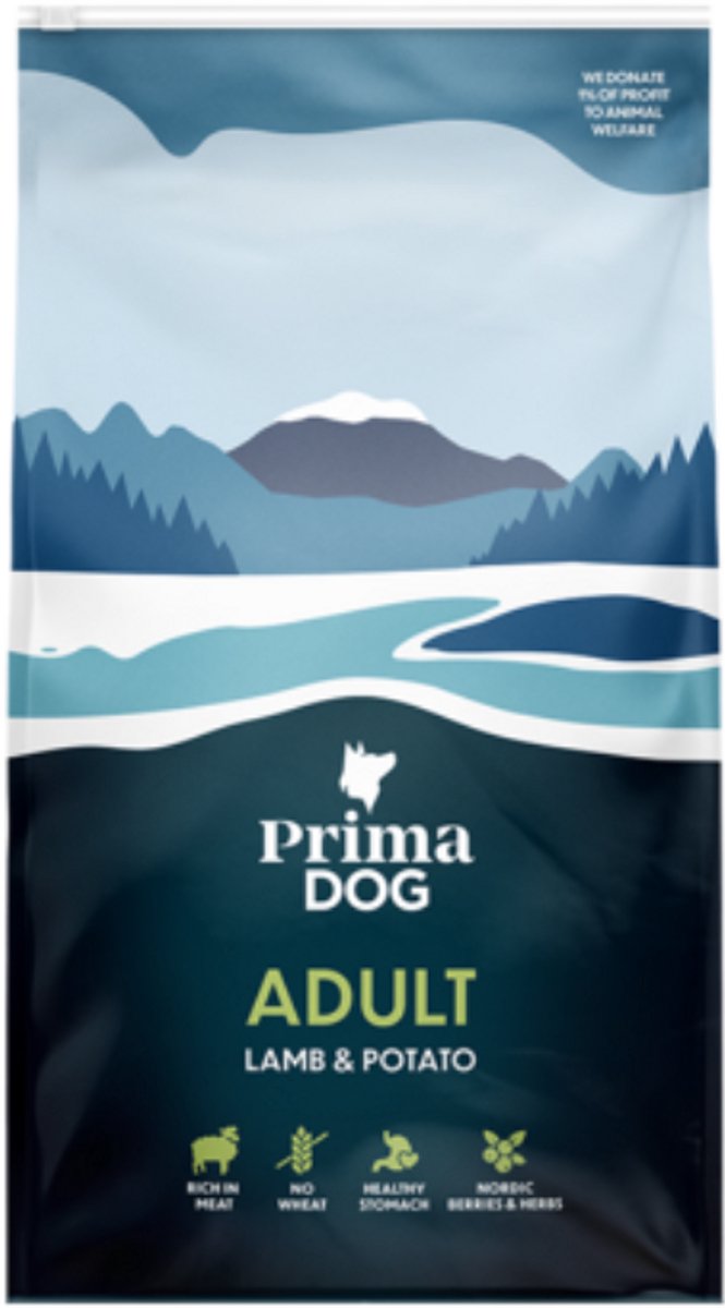 PrimaDog PrimaDog Adult - Hondenvoer Lam & Aardappel - 10 kg