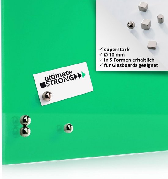 Kleine oranje planningskantoormagneten voor koelkast, whiteboard, notitiebord, archiefkast - pak van 24