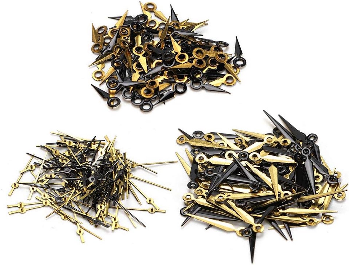 Zwarte Gouden Klok Wijzers Uur Minuten Secondewijzer Geschikt voor 2035 Uurwerk Onderdelen