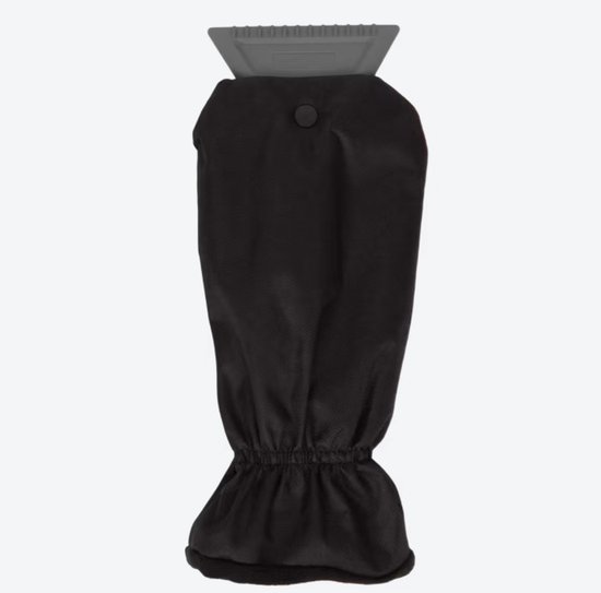 Grattoir à glace - Grattoir pour voiture - Grattoir à glace pour voiture - Grattoir à vitre - Grattoir à vitre - Grattoir à glace avec gant - Protège contre le froid ! - Noir