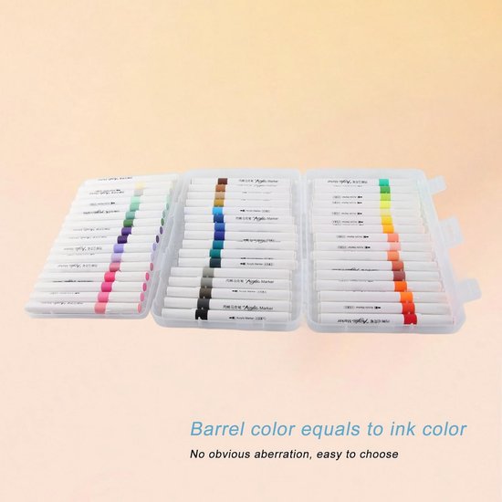 TrendGate 36 kleuren acrylstiften voor stenen, waterbestendig TrendGate 36 kleuren acrylstiften voor stenen, waterbestendig