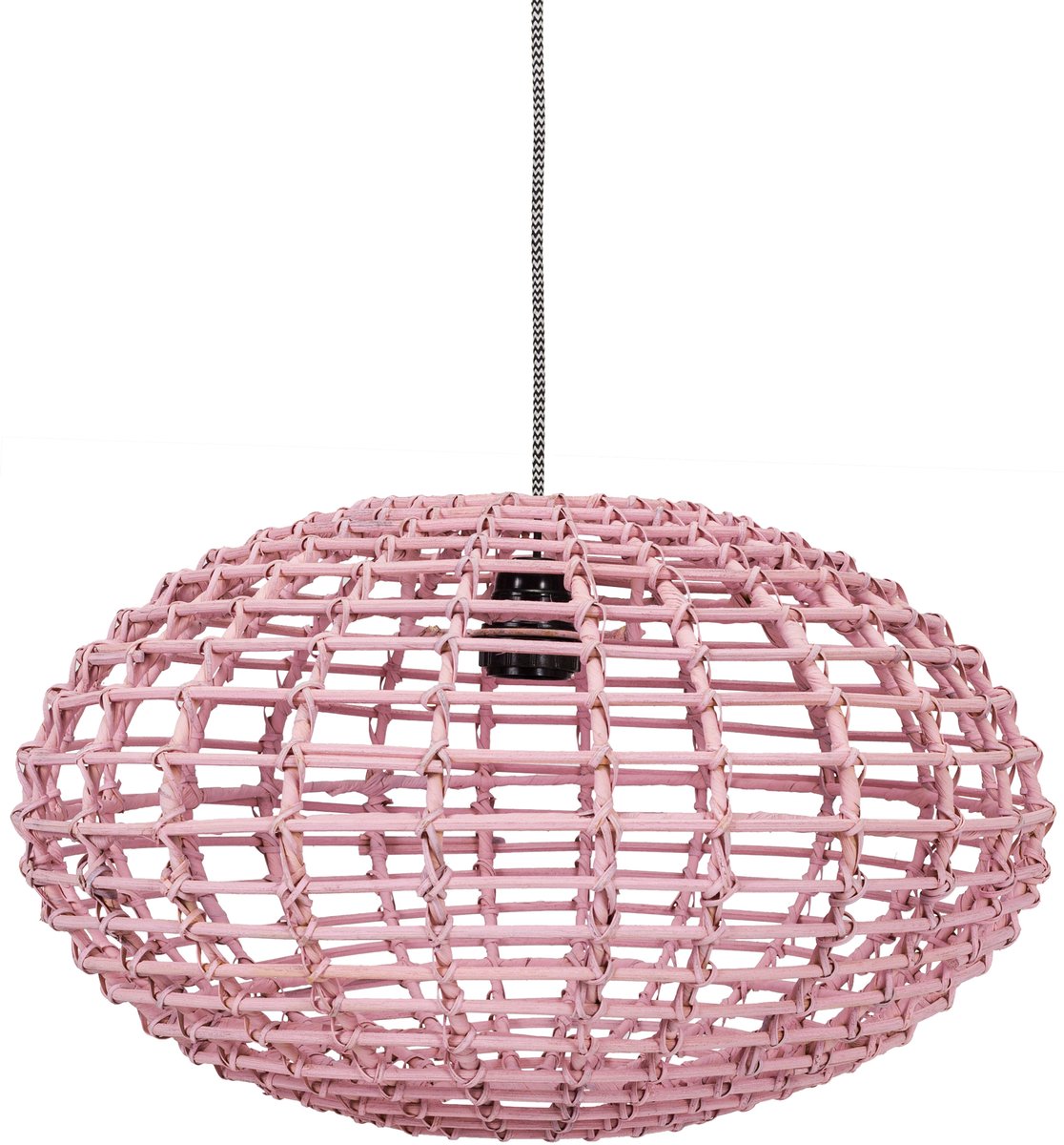 Kidsdepot hanglamp Pumpkin rotan Pink