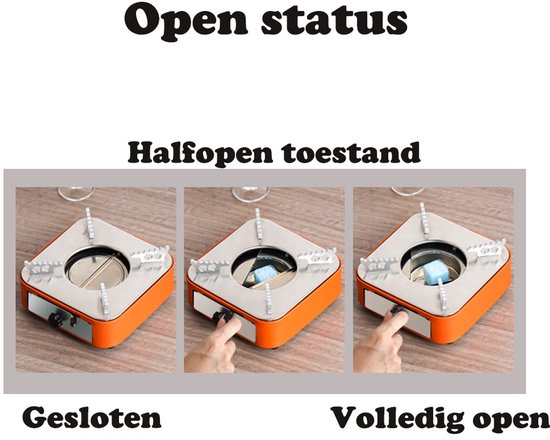 Alcoholbrander - Rugzakbrander - Draagbare alcoholbrander - Roestvrij staal - Geïntegreerde lade Alcoholbrander - Geschikt voor thuis, buiten, wandelen, reizen, kamperen - Zilver — afbeelding 2