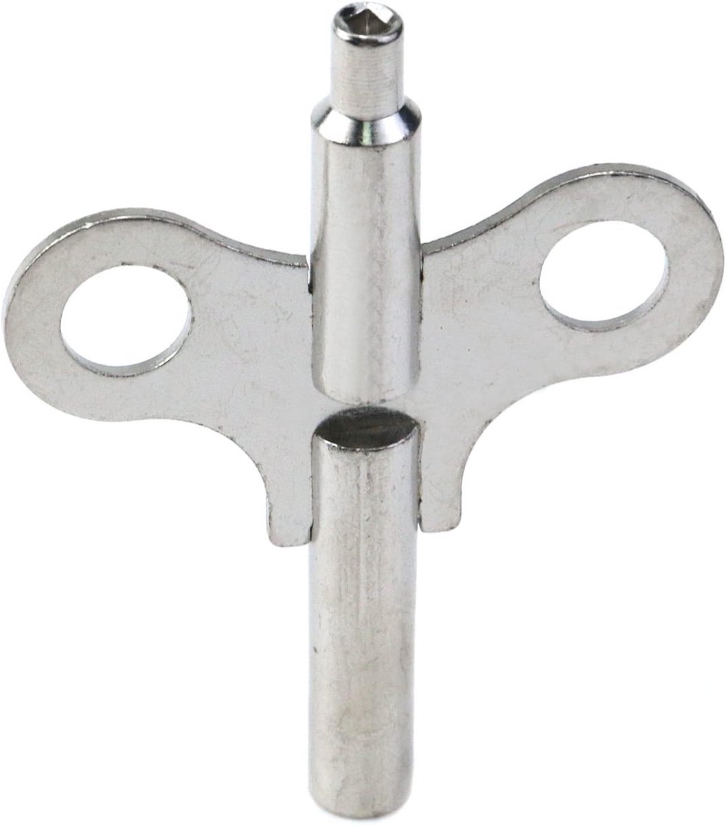 Dubbele Opwindsleutel voor Wandklokken en Tafelklokken - Met 4.4mm en 2.2mm Schroefgat