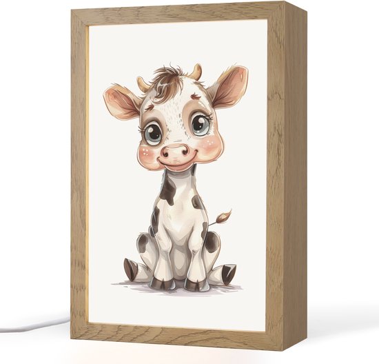 Boerderijdieren lampje Koe - Boerderij thema kinderkamer