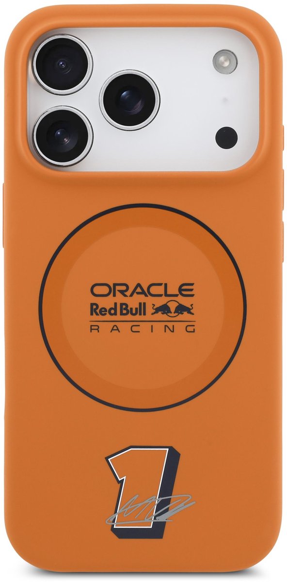 Red Bull Racing Silicone Red Ring Back Cover hoesje met MagSafe voor Apple iPhone 17 Pro - Oranje van Merkloos — afbeelding 2