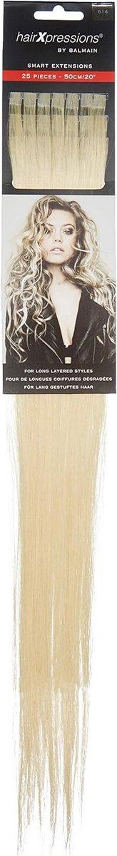 Menselijk Haarverlenging 50 cm, 25 Stuks, Erg Lichtblond