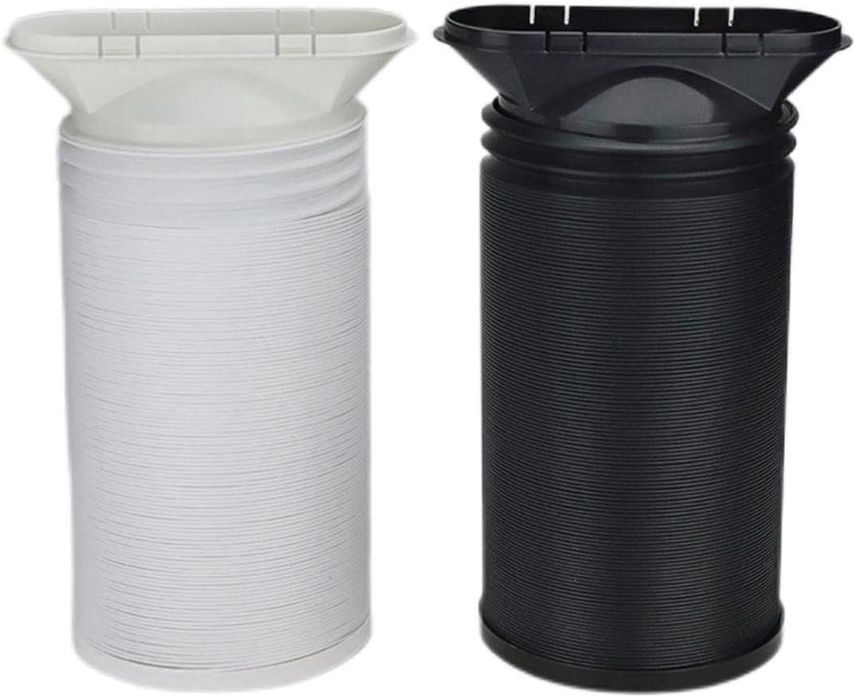 Flexibele slang voor mobiele airconditioning en droger, wit karton, 15 cm lengte
