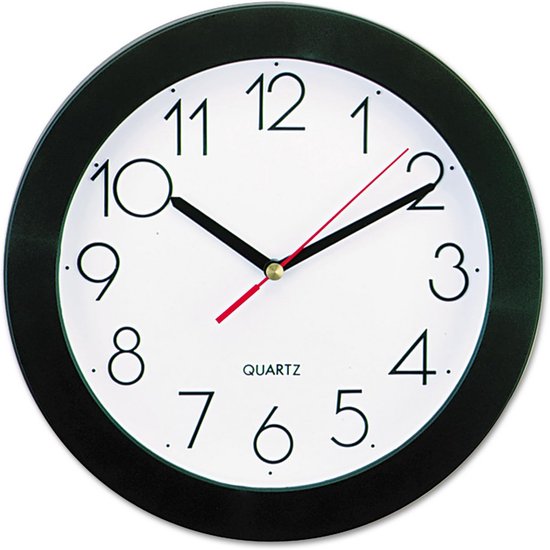 Wandklok 25cm/30cm/35cm moderne stijlvolle ronde wandklok indoor decoratie wandklok slaapkamer wandgemonteerde digitale klok Hangende Klokken (Size : 10inch