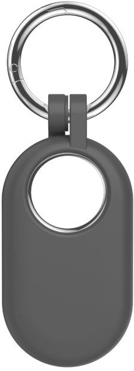 Sleutelhanger geschikt voor Samsung SmartTag 2 - Siliconen - Grijs - CHPN