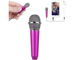 Vitdipy - Mini microfoon - 1 stuks - Roze microfoon - karaoke microfoon - Voor smartphones - Karaoke - Ideaal voor Tiktok, Muziek, Karaoke, Feestje - Roze