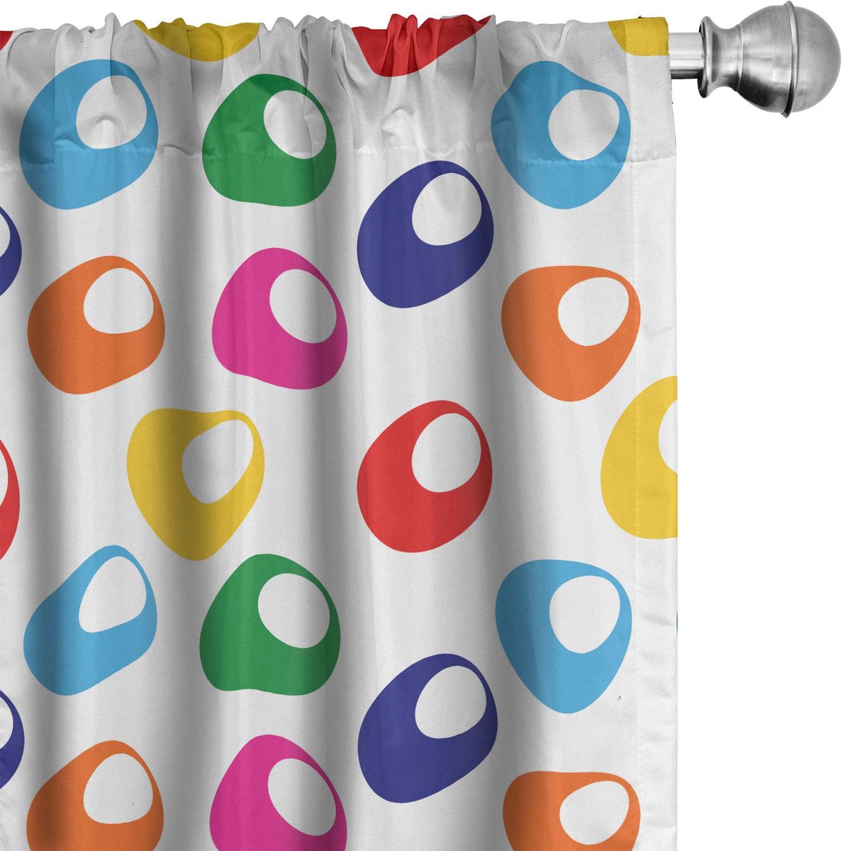 ABAKUHAUS Gordijnen – 2x75x175 cm – Multicolor Microfiber