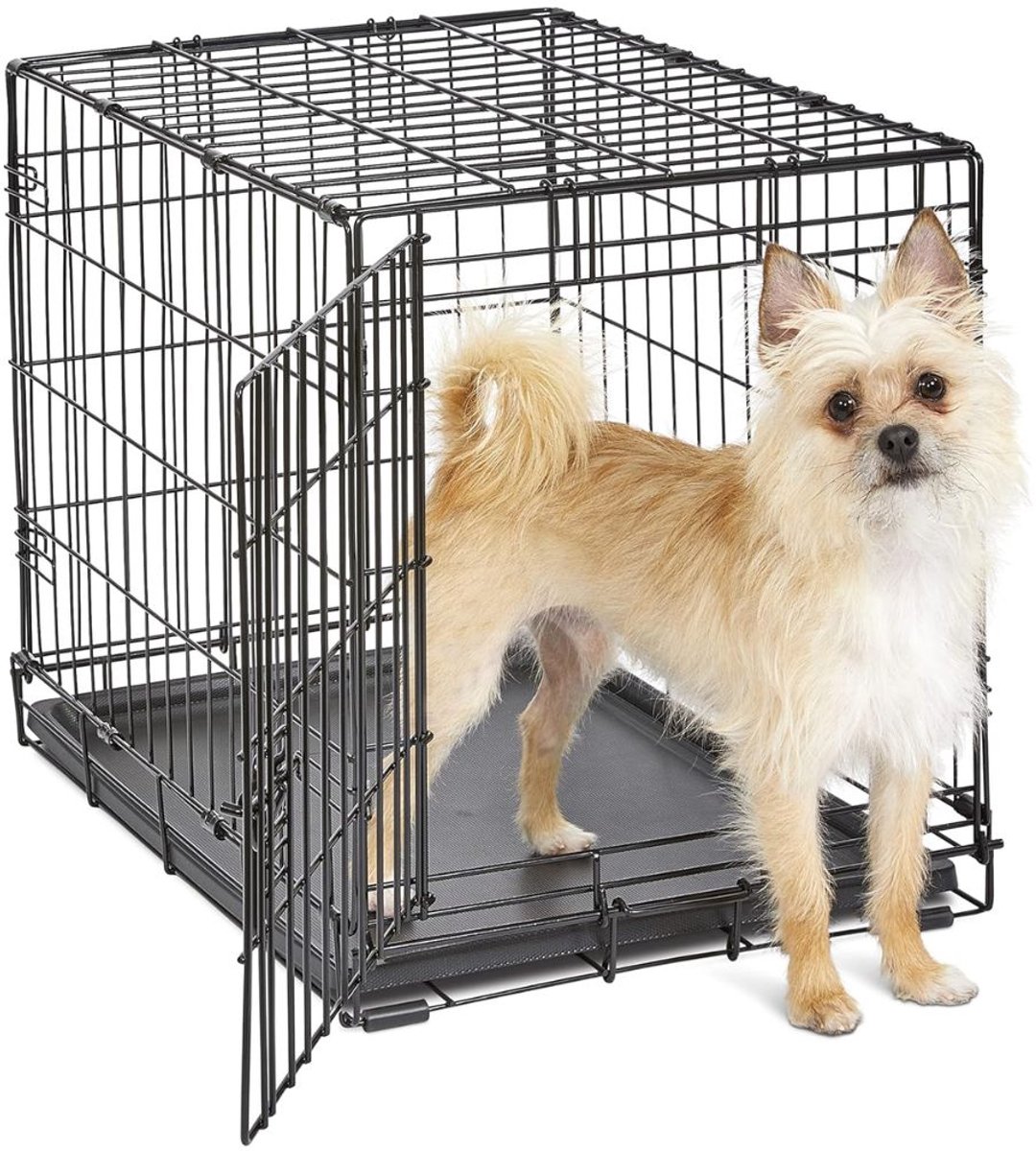 SNJY® Hondenbench - Hondenhok - Hondenhuis - 61 x 43 x 48 cm - Zwart
