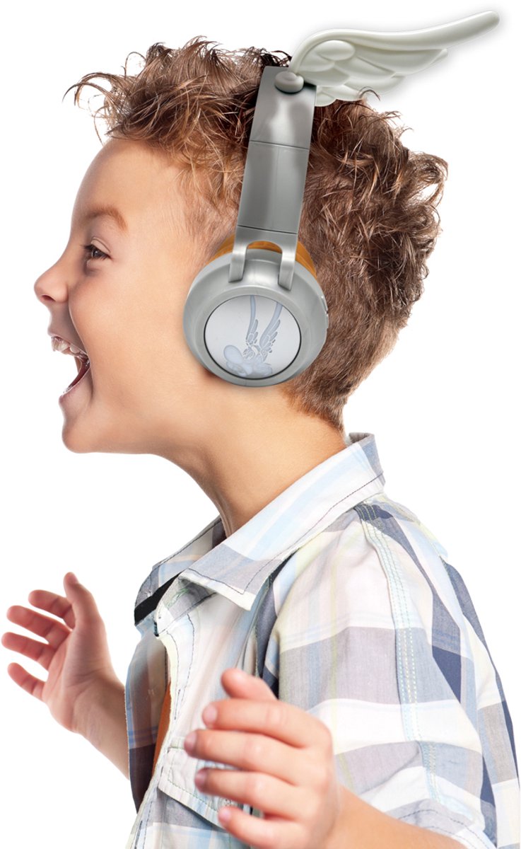 3D Asterix design Bluetooth® en Bedrade Opvouwbare Koptelefoon met veilige volumebeperking