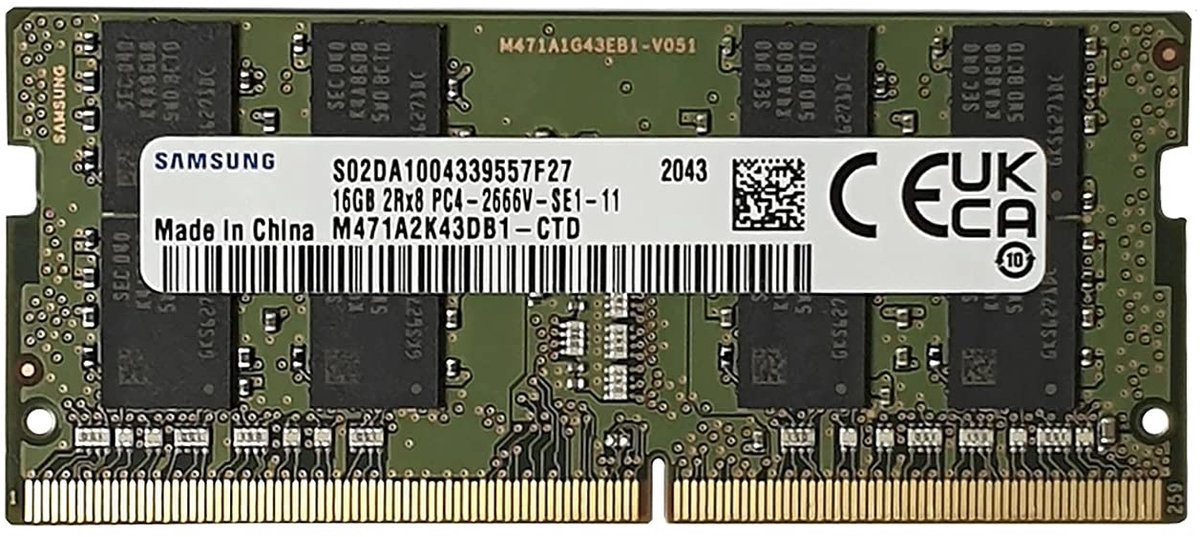 Samsung – 16GB DDR4 2666MHz SO-DIMM Laptop Geheugen – Snel & Betrouwbaar