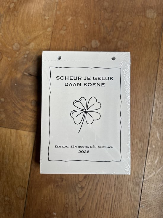 Scheurkalender 2026 – Daan Koene – Dagelijkse Inspiratie, Zelfliefde & Humor – 365 Dagelijkse Quotes & Herinneringen – Motivatie, Reflectie & Persoonlijke Groei – Cadeau voor Vrouwen