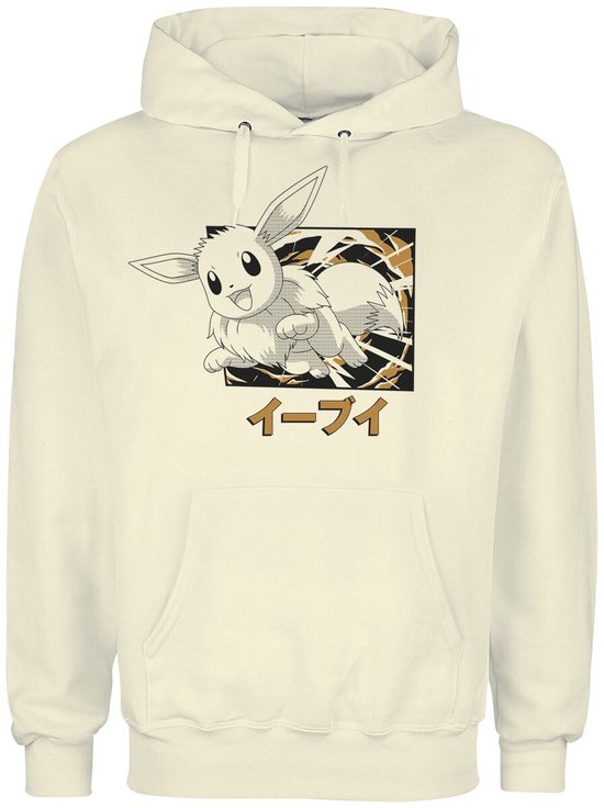 Sweat à capuche Pokémon Evoli Evolutions Katakana pour homme - Naturel - XXL