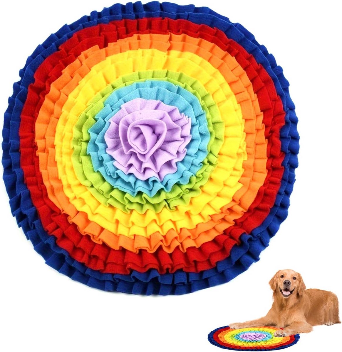 Interactieve Snuffelmat voor Honden - Langzame Voerbak en Puzzelspeelgoed voor Puppy's en Kleine Dieren