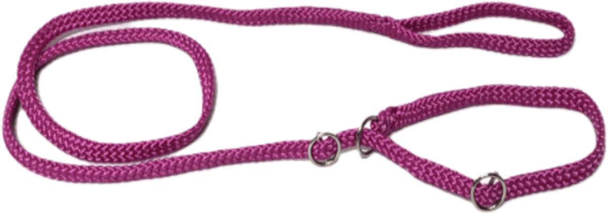 Chikko Quality - Vanglijn met Dubbele Stop - Fuchsia - 165cmx10mm