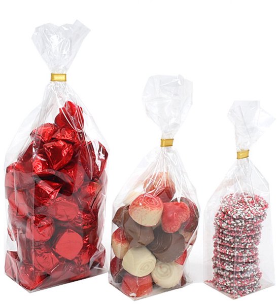 Sachets à fond plat 10+6x30cm OPP 40 µ + Carton argenté (50 pièces) | Sacs à distribuer