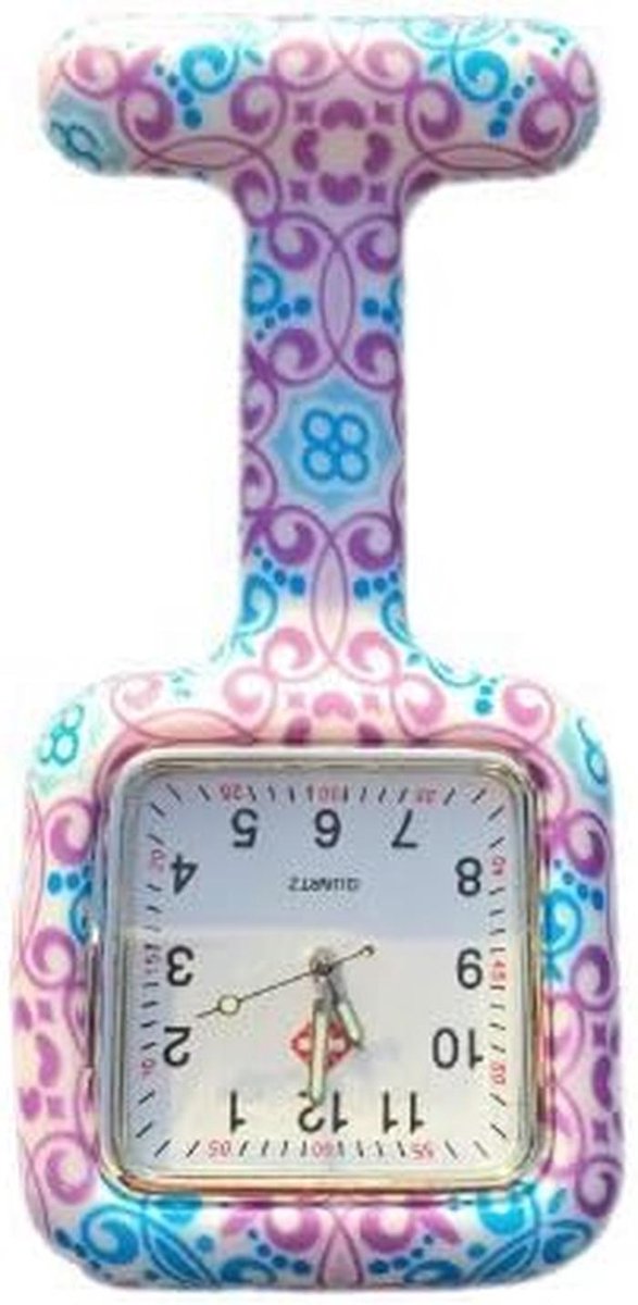 Hechtbare Quartz Fob Horloge met Siliconen Beschermhoes voor de Zorg