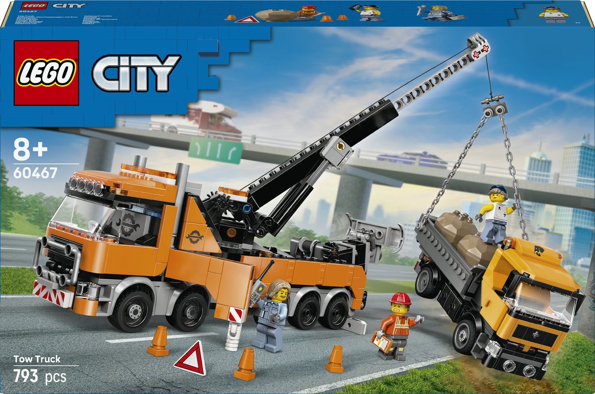 LEGO 60467 City Zware Sleepwagen Met Kraan