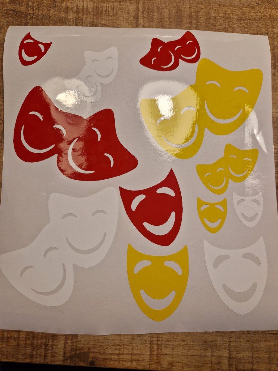 Herbruikbare statische raamsticker MASKERS