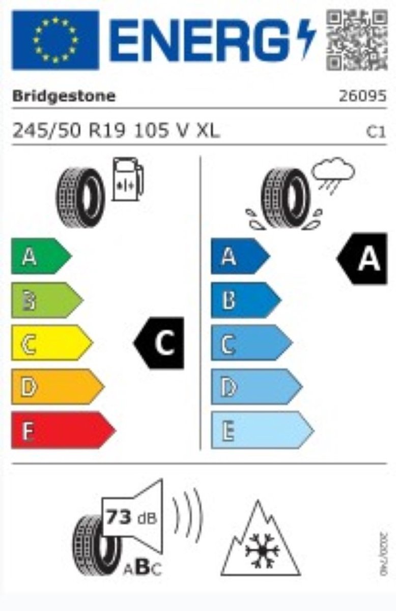 Bridgestone BLIZZAK LM005 245/50 R19 105V XL M+S winterbanden DOT code 3522 – foto 2