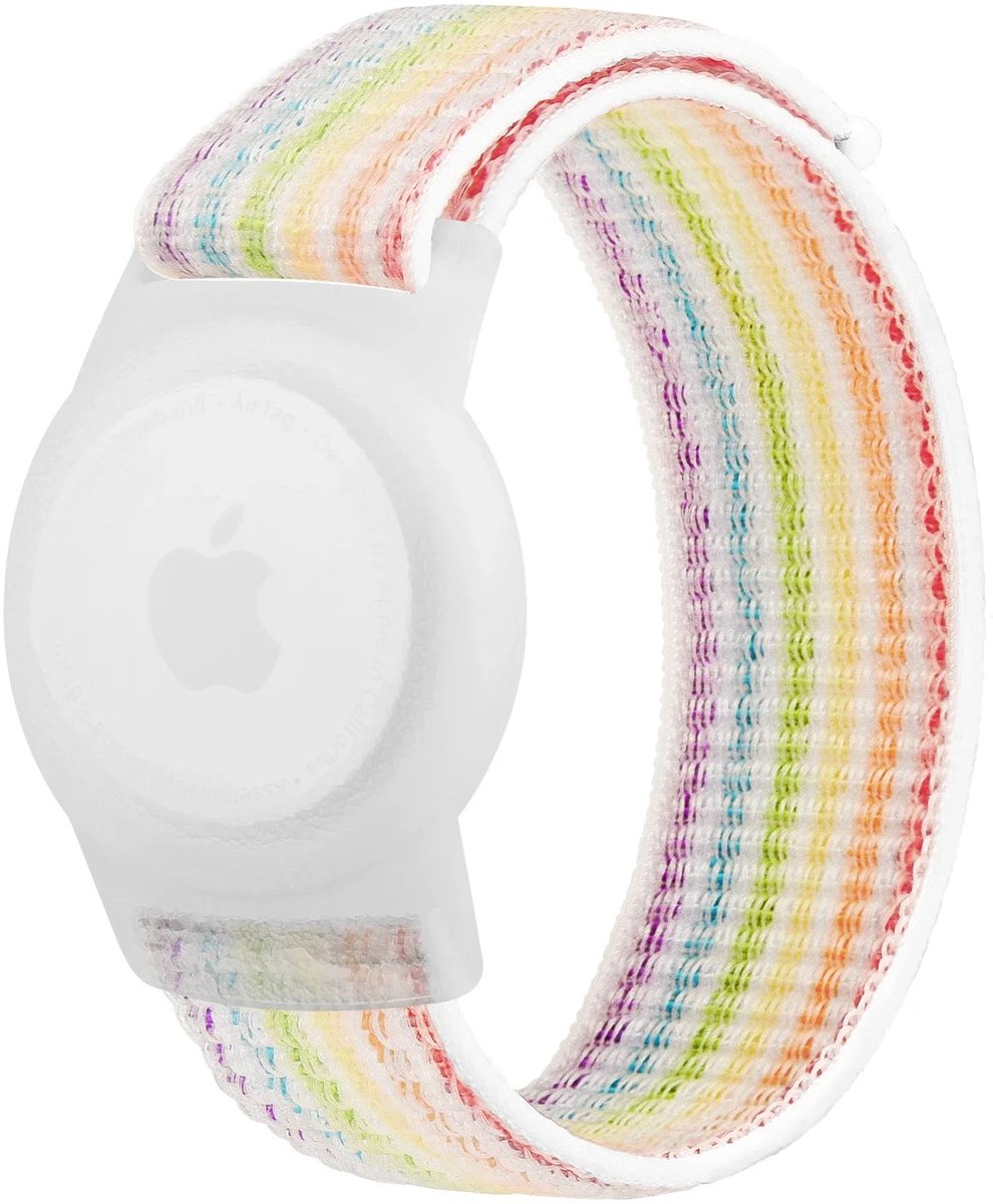Apple AirTags Serie - Kinderen Armband - Nylon Riem - Anti-Kras Cover - GPS Tracker - Voor Kinderen - Model AirTag