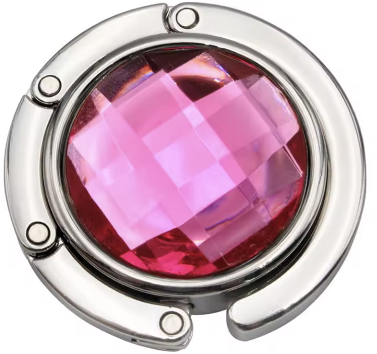 Tassenhaak - Tassenghanger - Tafelhaak voor tas - 1 stuk - Roze - Tas aan tafel hangen - Inklapbaar - CHPN