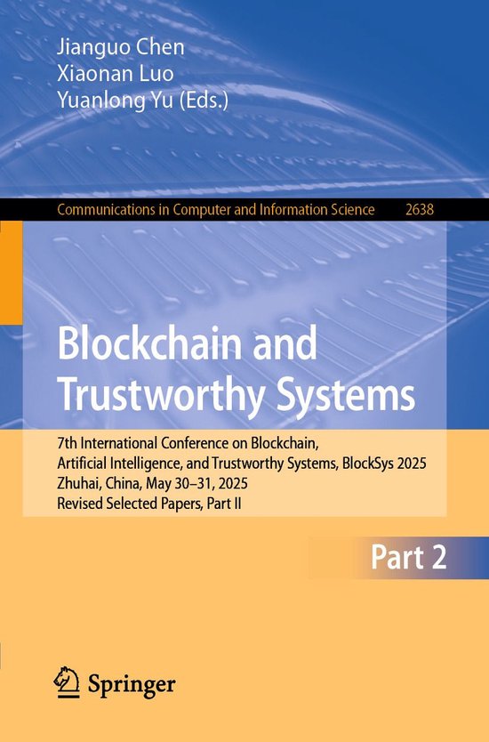 Springer Nature Proceedings Computer Science 2 - Blockchain  ... - cover
