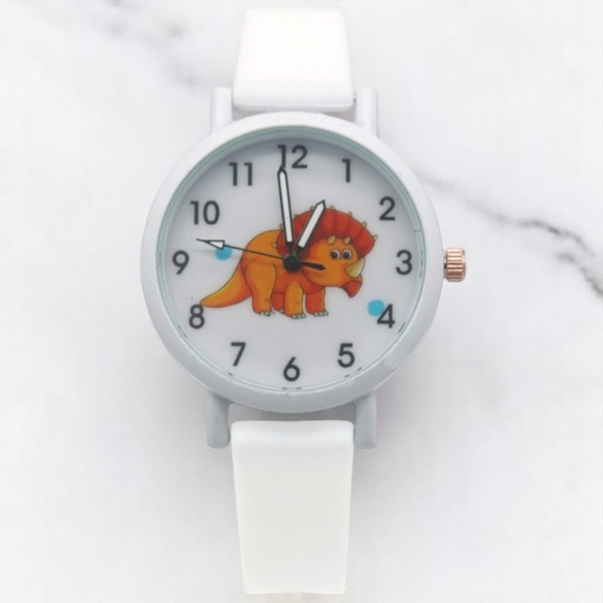 Nieuw kinder horloge Dino Wit - Cadeautip