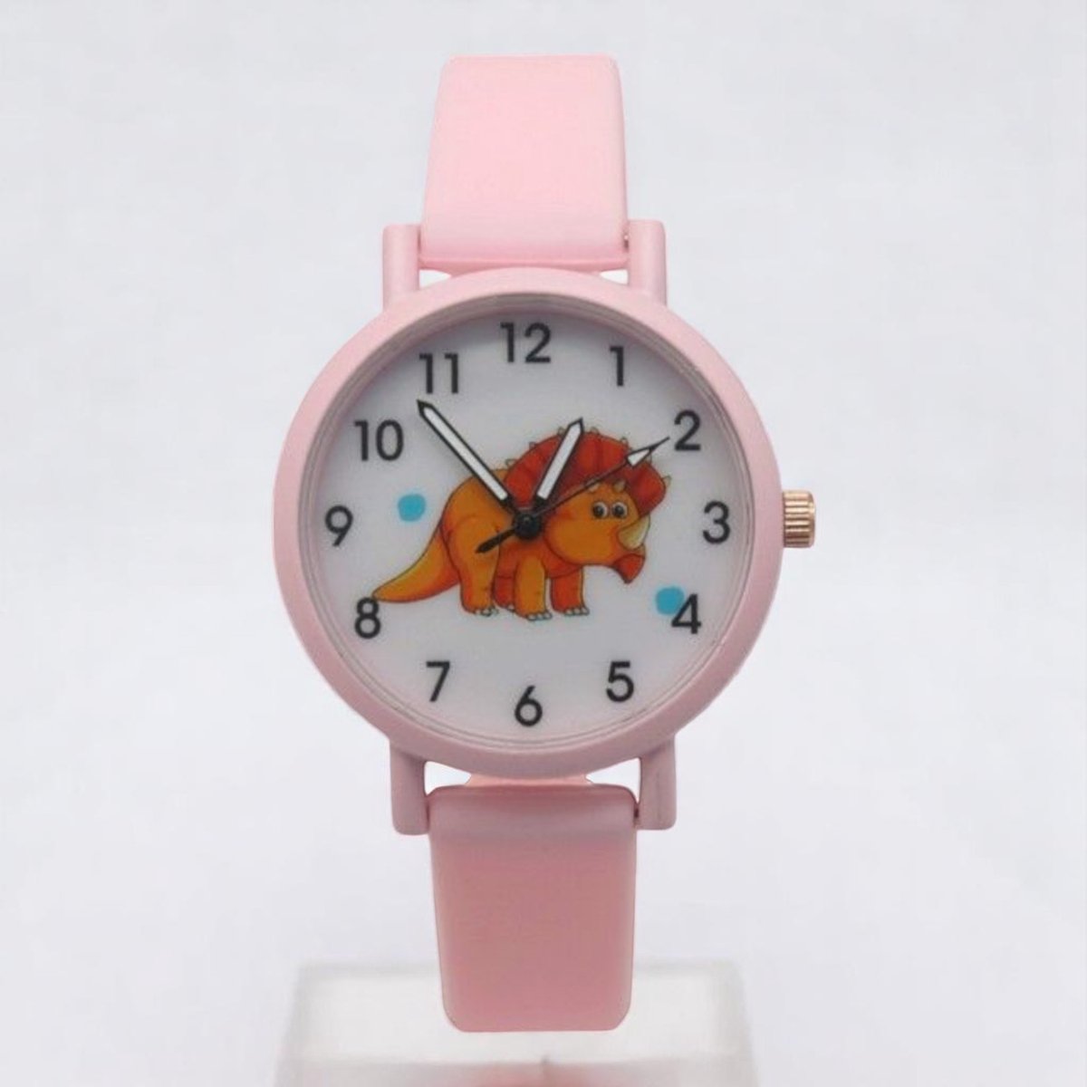 Nieuw kinder horloge Dino Roze - Cadeautip