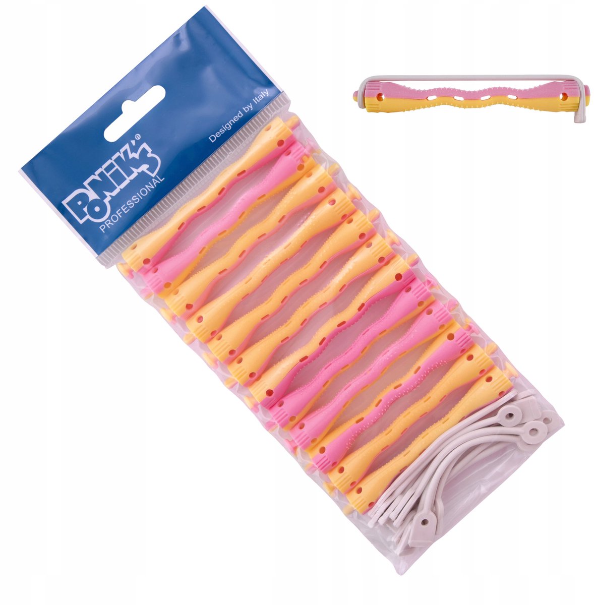 Poniks Haarrollers voor Permanente Krullen - Sinusvormige Dunne 6mm - 12 stuks
