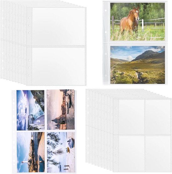 Hoezen voor 6-delige A5-ringmappen, fotokaarthoezen