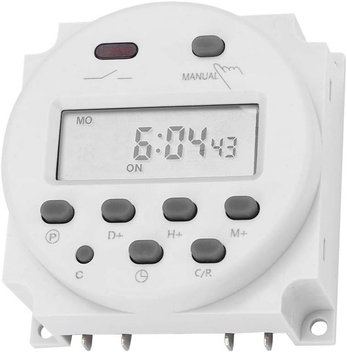Digitale Programmeerbare Tijdrelais Schakelaar 12V DC 16A met LCD Display