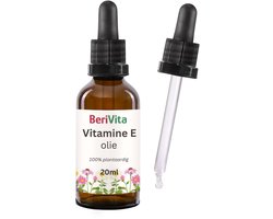 Vitamine E Olie 20ml Pipetfles - Voor Huid en Haar Producten - 100% Natuurlijke Tocoferol